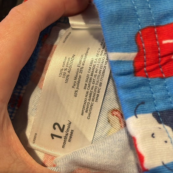 Carters 12m baseball pjs - Picture 6 of 6